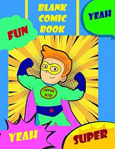 BLANK COMIC BOOK: Comic Maker Book – Draw and create your own comics for children