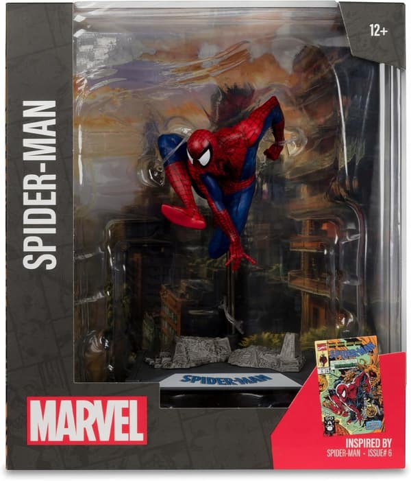 McFarlane Marvel Spider-Man Figure No. 6, 1:10 scale, Collector’s Card