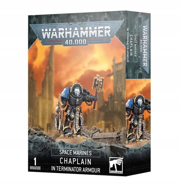 Space Marines: Kaplan i Terminator-rustning