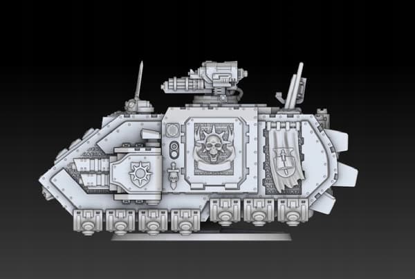 Grav Raider Silver Wardens tank – a proxy model for board games/D&D/GURPS