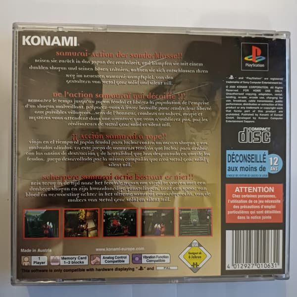 Ronin Blade, PSX, PS1, set.