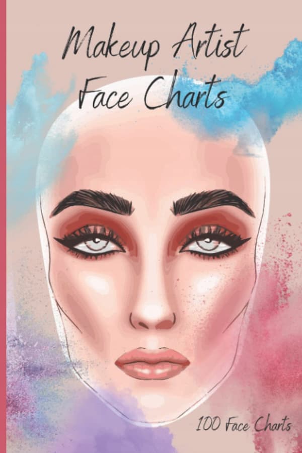 ., Silverthorne Designs Makeup Artist Face Chart Book: 100 Blank Makeup Face Charts