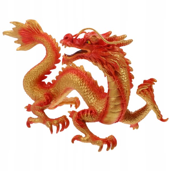 PLASTIC CHINESE DRAGON FIGURINE FOR INTERIOR DECORATION