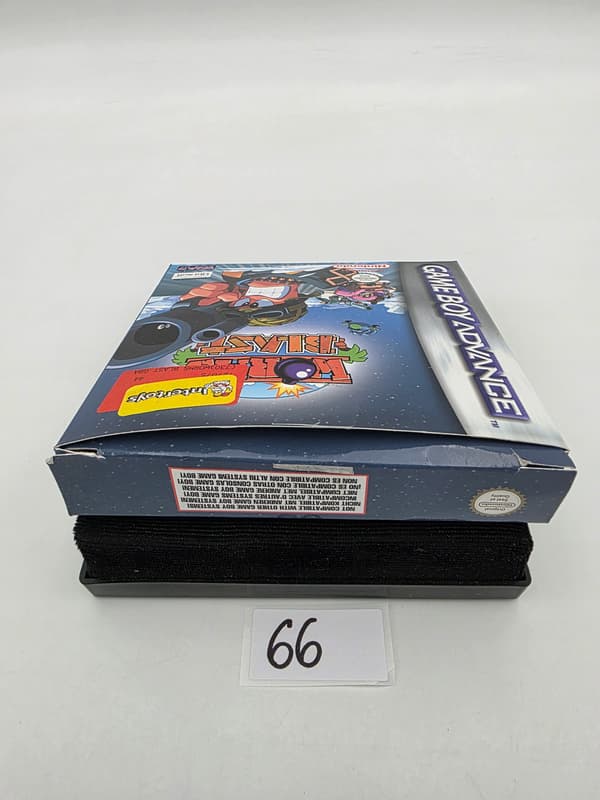GAME BOY ADVANCE WORMS BLAST ORIGINAL CARDBOARD BOX