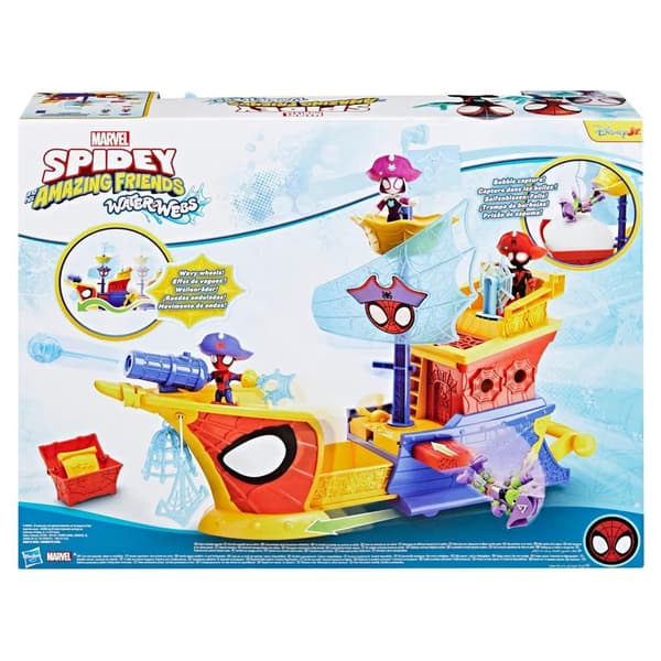 SPIDEY WATER-WEBS BUBBLE PIRATE SHIP (G0666) (FIGURINE)