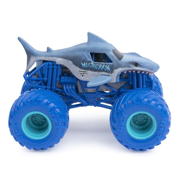 Batman Monster Jam Megalodon vs the Batmobile Monster Trucks Spin Master