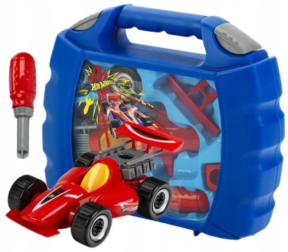 HOT WHEELS ASSEMBLE-YOURSELF CAR SUITCASE – Red Car