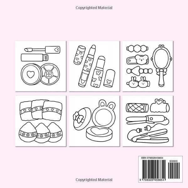 Beauty & Make-up Colouring Book: Bold and Easy