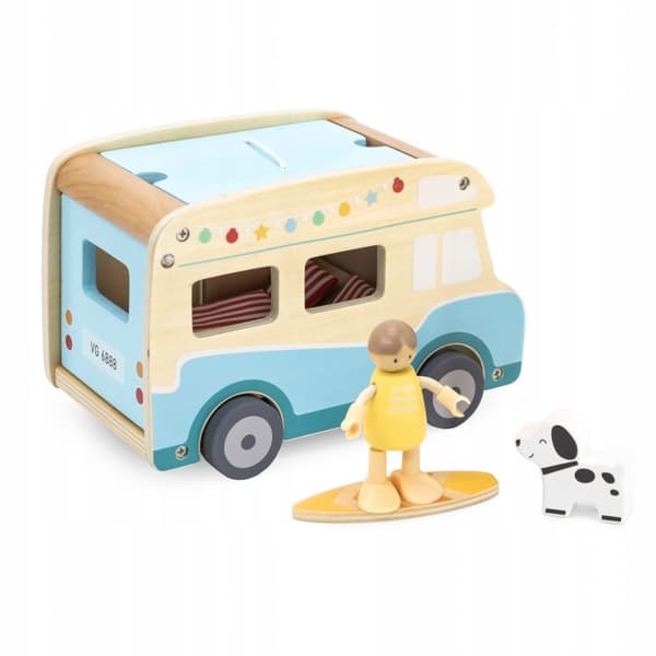 WOODEN TOY CAMPERVAN