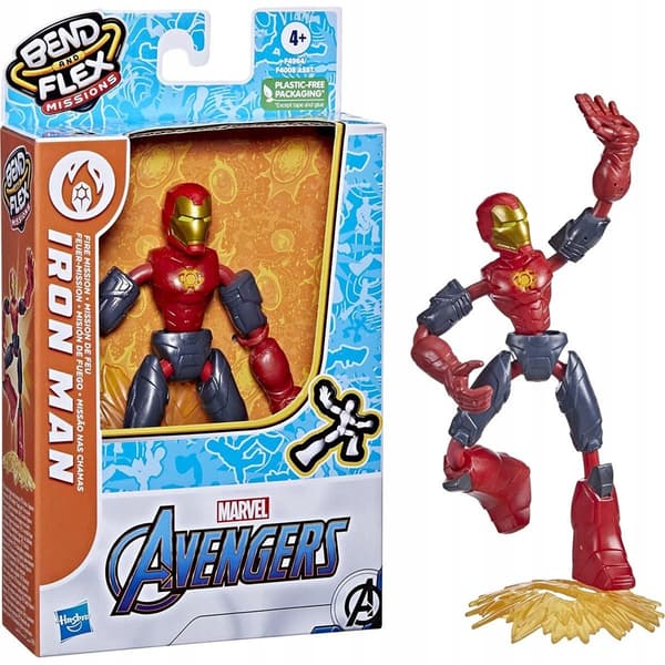 Hasbro Avengers Bend and Flex Iron Man figure