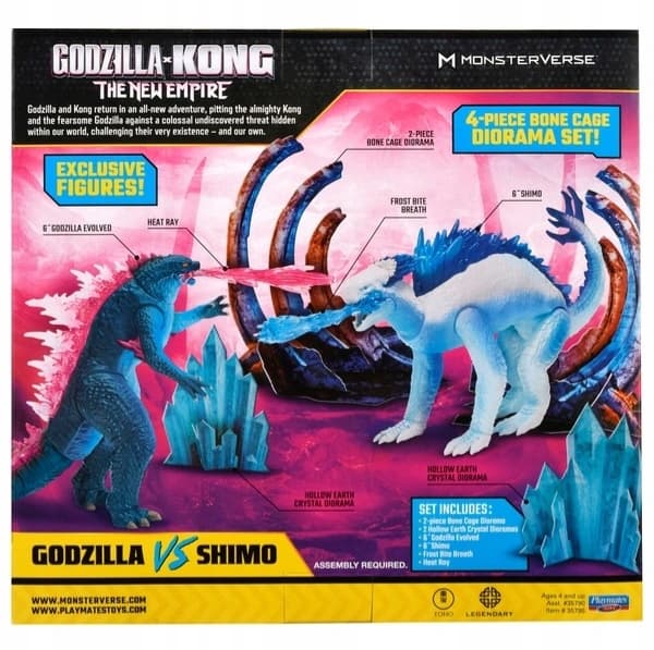 Action figures, 2-pack: GODZILLA vs. KONG NEW EMPIRE SET – GODZILLA VS SHIMO