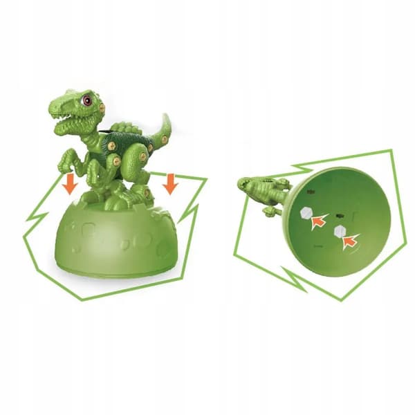 DINO DINOSAUR IN AN EGG SET – SCREW-TOGETHER DYI EGG SCREWDRIVER