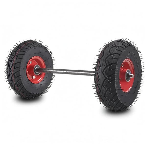 Rubber trolley on wheels