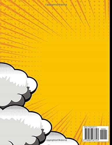 Comic Book: Blank Comic Sketching Template. Draw Your Own Creative Superhero