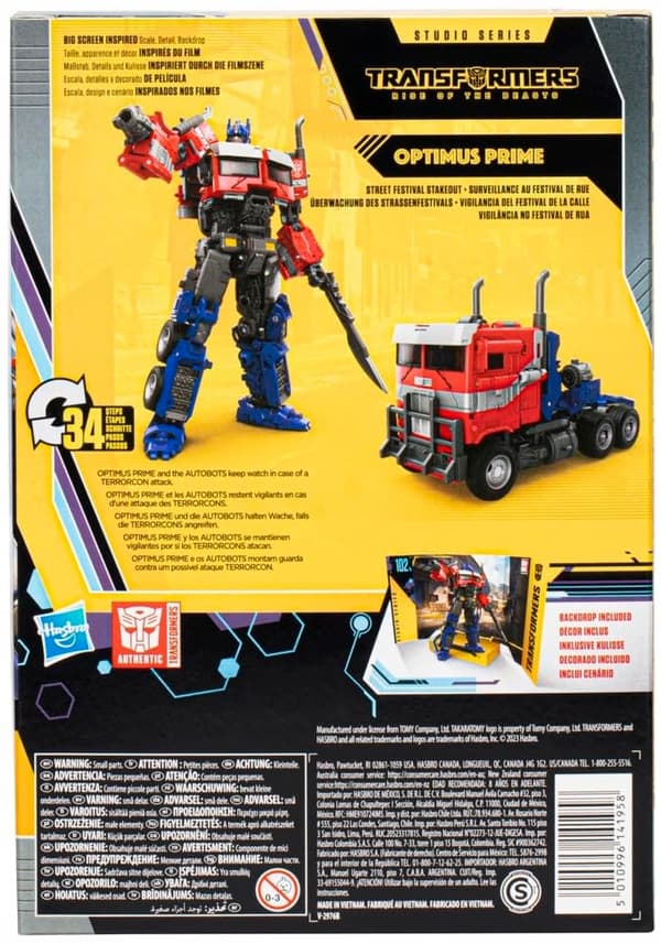 Hasbro Transformers Buzzworthy Bumblebee Optimus Prime figurine, 16.5 cm
