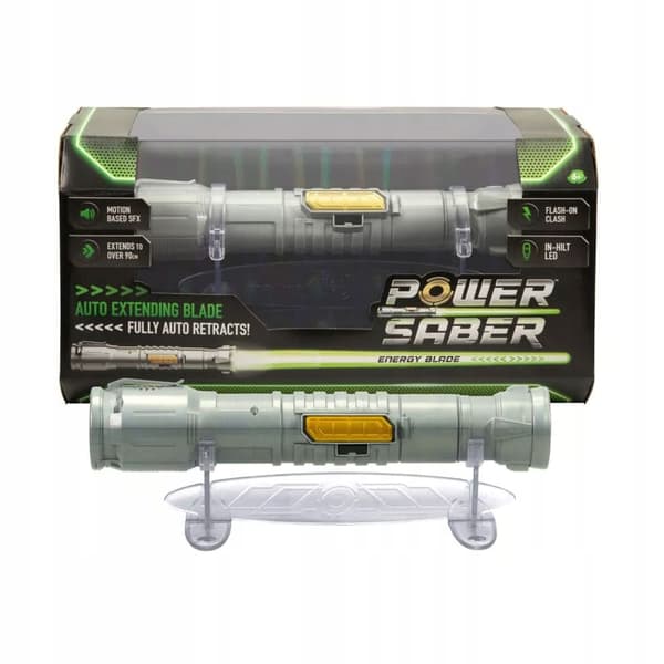 Power Saber: Green | Auto-Extending 30 LED Energy Blade | With Motion Base