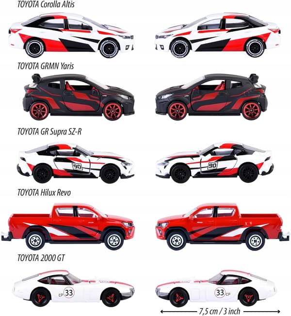 Majorette Toyota Racing Gift Pack: 5 Vehicles