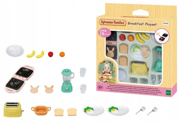 SYLVANIAN FAMILIES BREAKFAST SET: TOASTER AND WAFFLE MAKER 5444