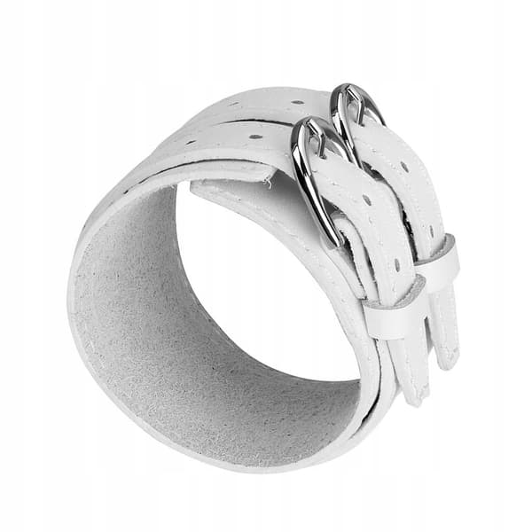 Men’s PU Leather Accessory with Double PU Leather, White