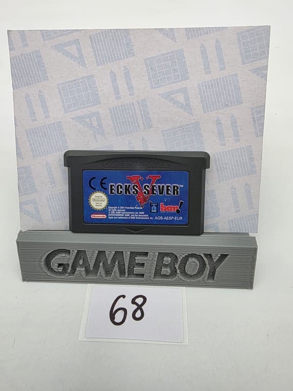 GAME BOY ADVANCE ECKS VS SEVER ORIGINAL CARDBOARD BOX