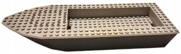 00A35. Lego boat hull, black, 47859