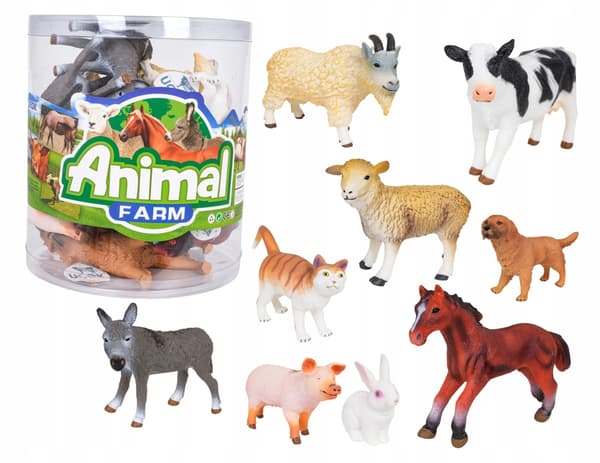 Ramiz 18-piece Animal Set: Farm