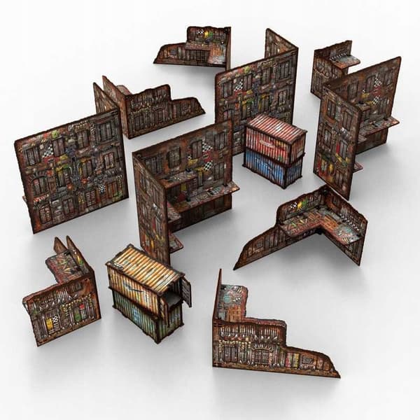 GSW 14432 Pre-Painted Foldable WTC Terrain Pack – Orks (game terrain)