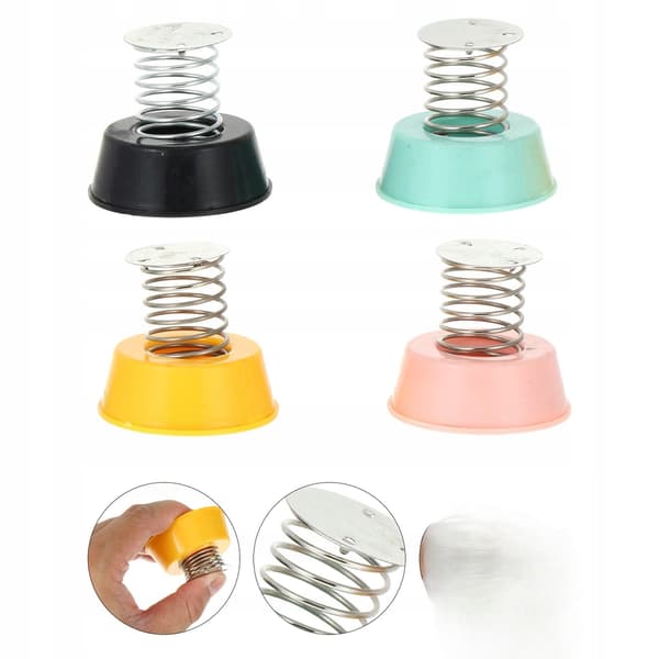 4 PCS. STURDY SPRING-LOADED BASE FOR CREATIVE DOLLS