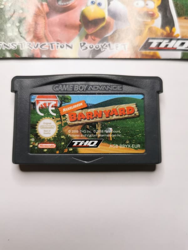 NICKELODEON Barnyard + Nintendo Game Boy Advance (GBA) instruction manual
