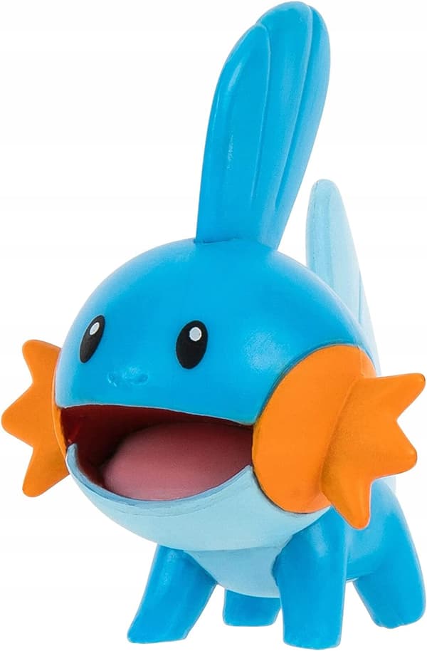 Pokémon set of 6 figures: Treecko, Torchic, Mudkip