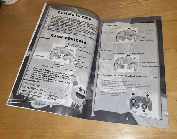 PAC-MAN WORLD 3 – GAMECUBE GC (no game) – MANUAL ONLY!