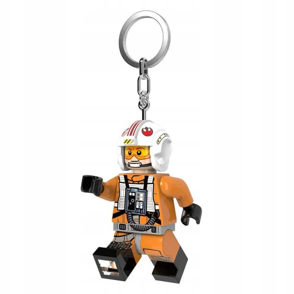 LEGO STAR WARS Luke Skywalker Pilot Keyring Torch Keyring Star Wars
