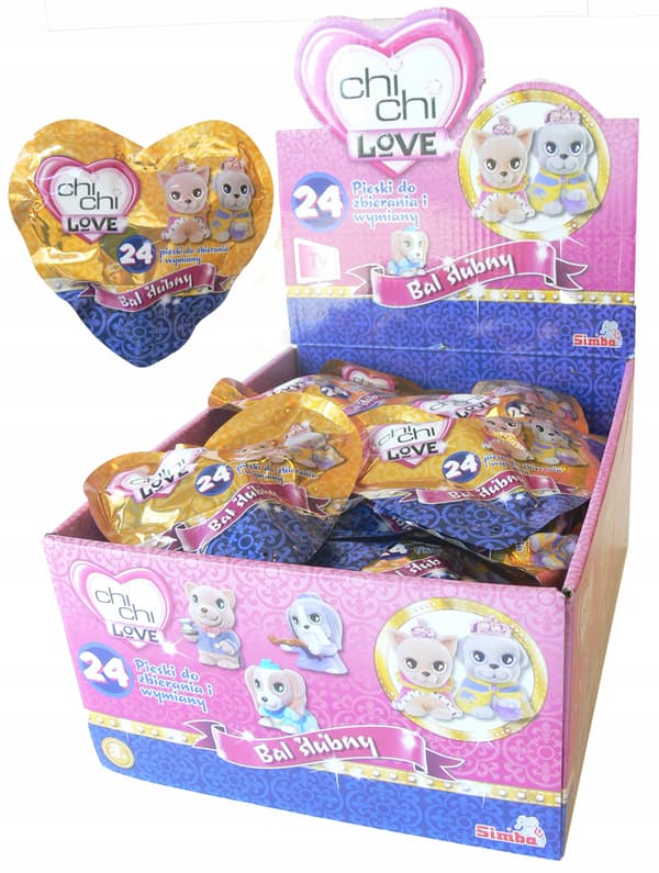 CHI CHI BAL POUCH – FLOCKED FIGURINE, 10 + 1 PCS