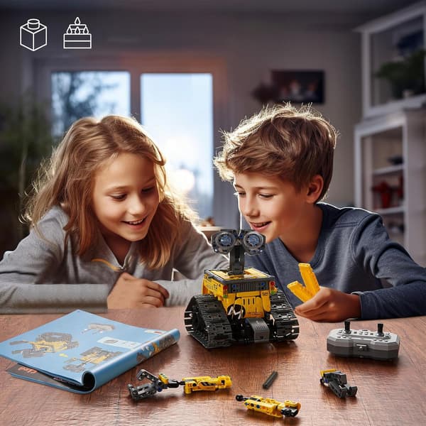 2.4 GHz Remote-Controlled Robot Building Blocks – Children’s Day Gift with Lights