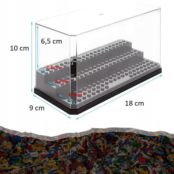 DISPLAY CABINET FOR LEGO FIGURES – LARGE COLLECTORS’ DISPLAY CABINET FOR BRICKS