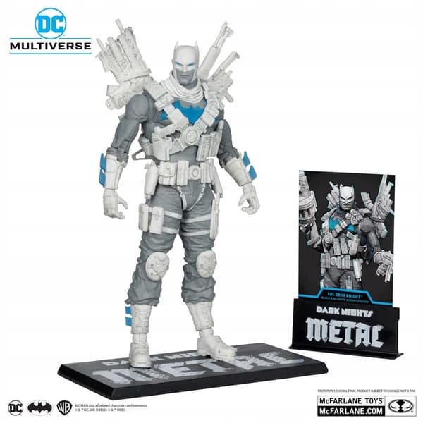 DC Multiverse Action Figure: The Grim Knight (Black and White) 18 cm - McFarl