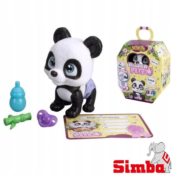 SIMBA PAMPER PETZ PANDA INTERACTIVE TOY FOR CHILDREN – DRINKS AND WETS ITSELF
