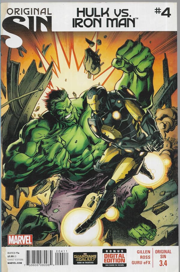 Marvel Original Sin Comic Book 1–4/2014 (English) Complete Set: Hulk vs Iron Man