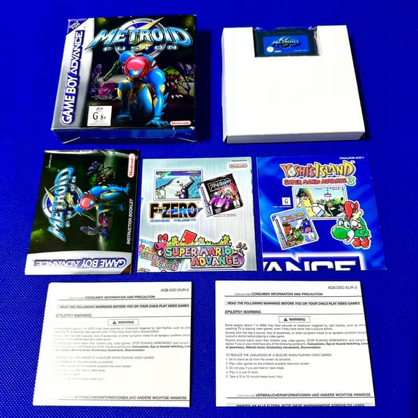 Metroid Fusion | GAME BOY ADVANCE | NINTENDO GAMEBOY | + PROTECTIVE CASE + POSTER