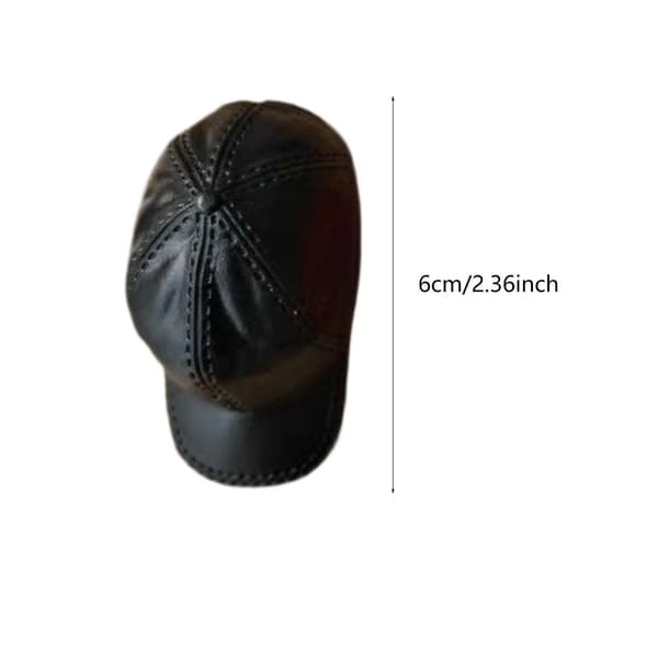 Hat with 1/6 scale action figure – Realistic rubber Duckbill Hat, Black