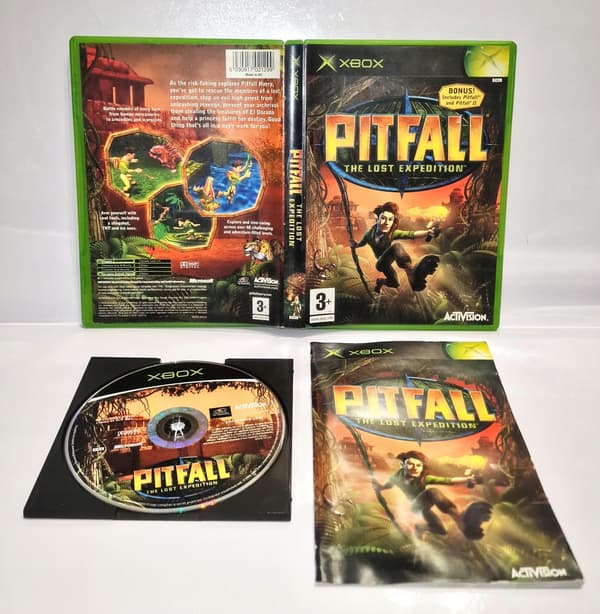 The Pitfall game for Microsoft Xbox 3XA