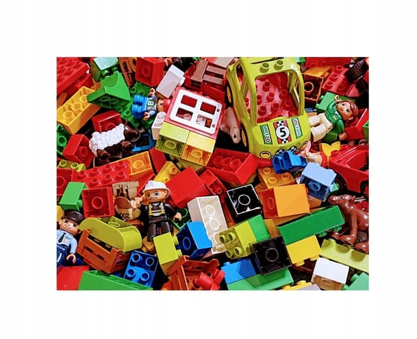 Lego Duplo Mix: Original bricks, figures, animals and vehicles – 1 kg