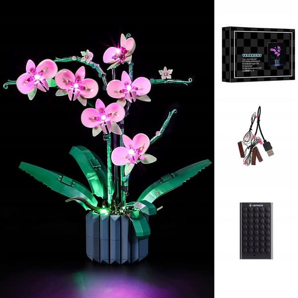 Lighting set for LEGO Creator Bonsai, purple version 10311 (LEGO not included)