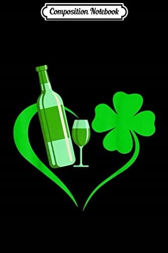 Composition Notebook: Wine-coloured shamrock heart – St Patrick’s Day – Irish Men’s Journal