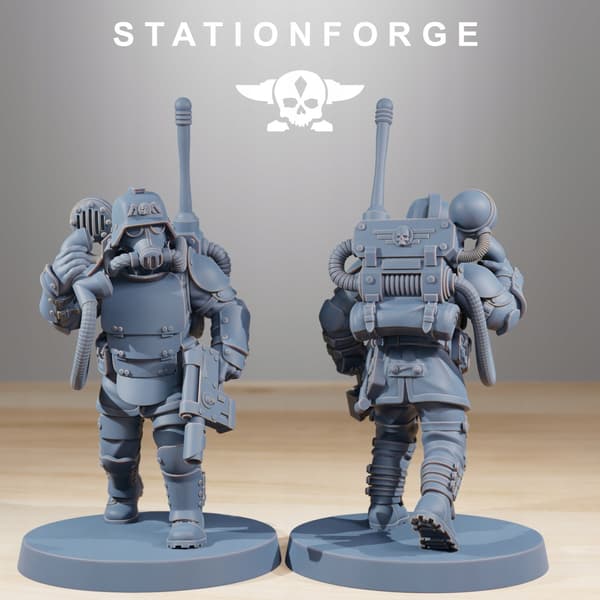GrimGuard Ironclads x5 – Station Forge – 3D-utskrift