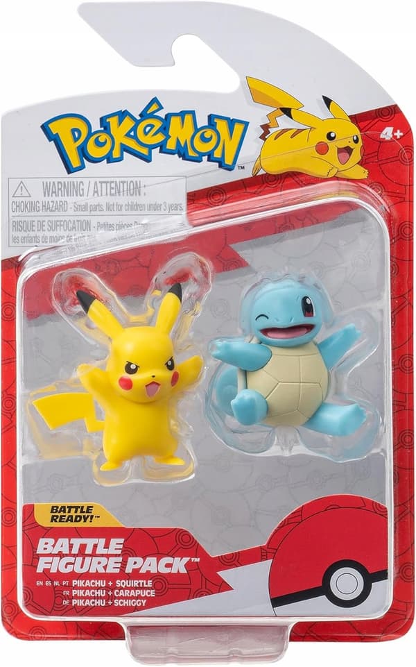 Pokémon: Set of 2 figures – Squirtle, Pikachu
