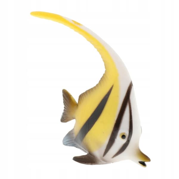 Simulation Animals Model Figure Educational Toys Angel Fish, White