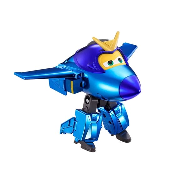 Super Wings Jerome Figurine – Transforming, Plane and Robot, 13 cm