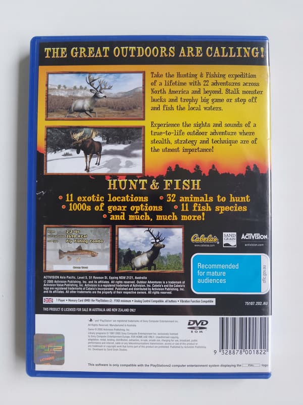 CABELA'S OUTDOOR ADVENTURES PS2 PAL ENG