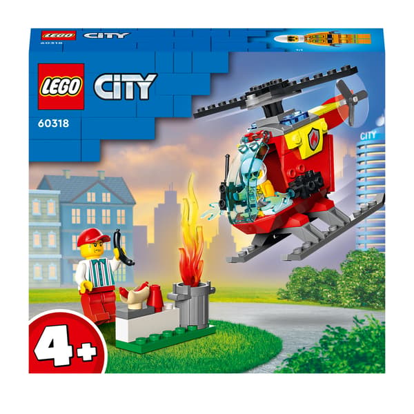 LEGO City Fire Helicopter Set 60318 – 53 pieces – 4+